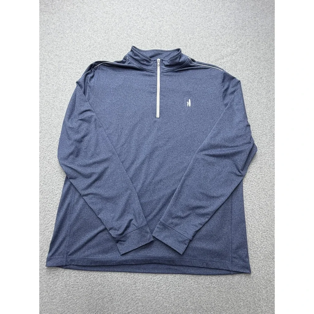 Johnnie-O Pullover Mens 2XL Blue 1/4 Zip Lightweight Stretch Golf Performance